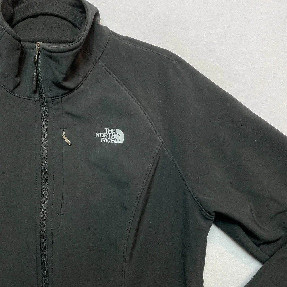 The North Face Windwall Jacket Womens Large Black Venture Full Zip Windbreaker